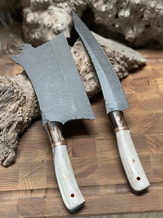 Custom Handmade D2 steel kitcehn chef set