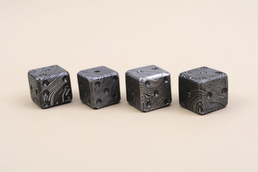 Damascus Dice set of 04